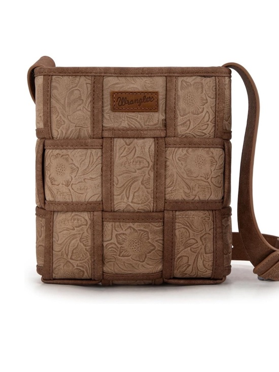 Wrangler Handbags - Wrangler Floral Embossed Crossbody Bag